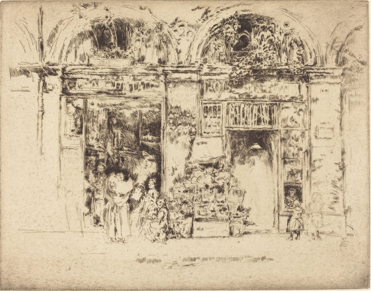 Solsikker, Rue des Beaux-Arts af James Abbott McNeill Whistler