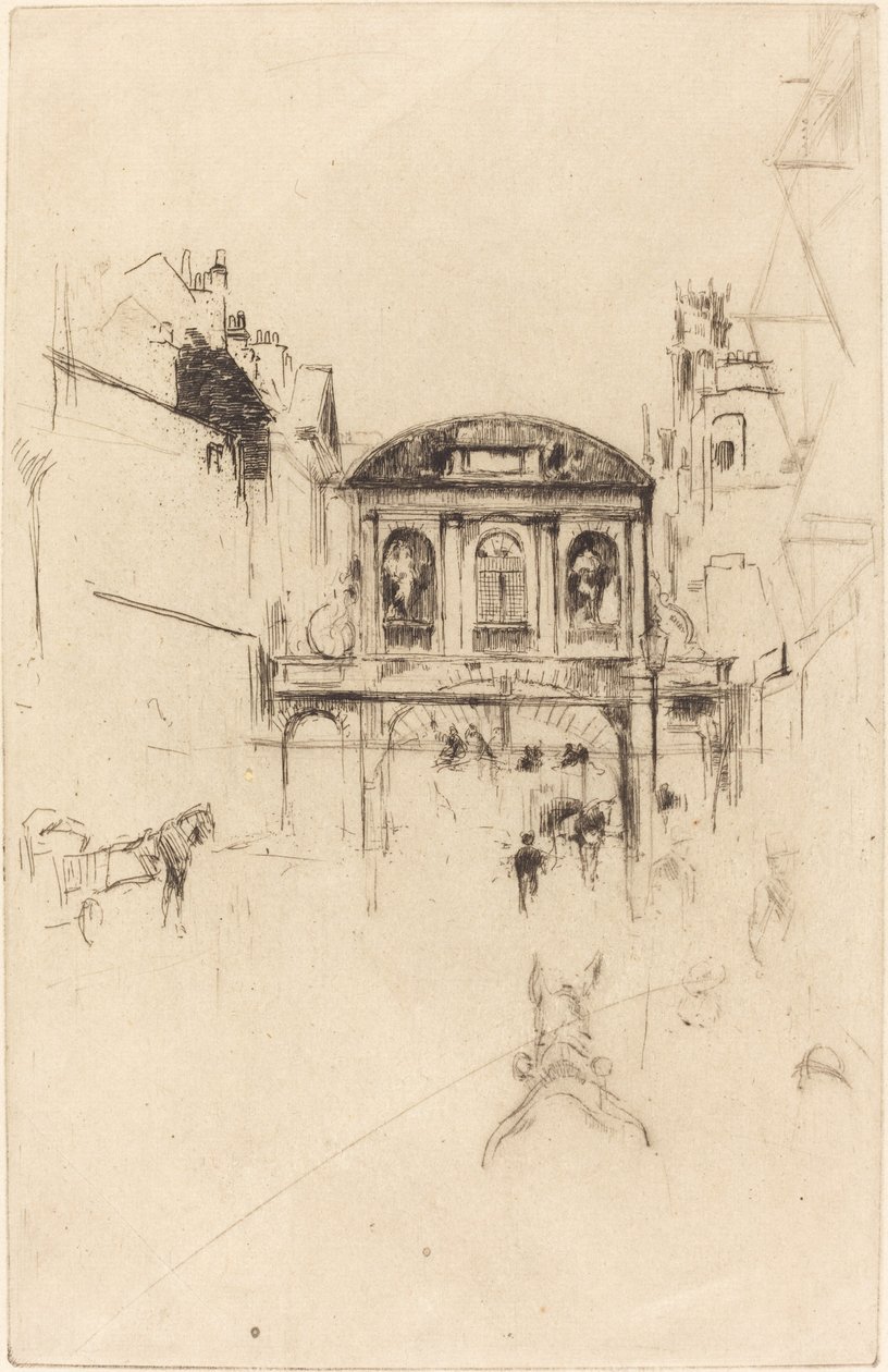 Temple Bar af James Abbott McNeill Whistler