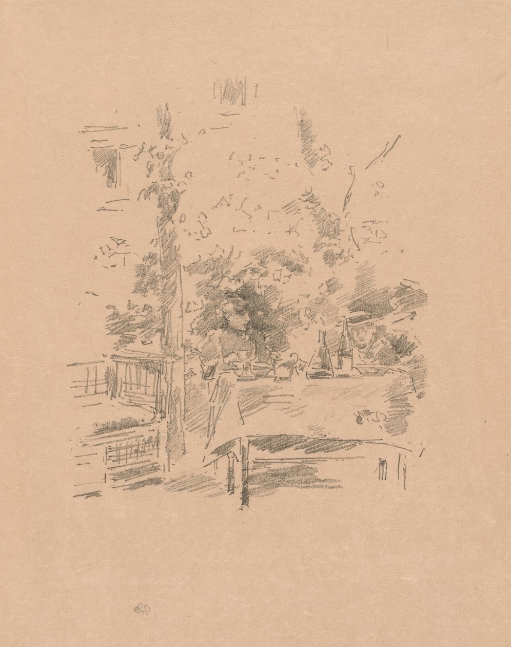 En-til-en i haven af James McNeill Whistler