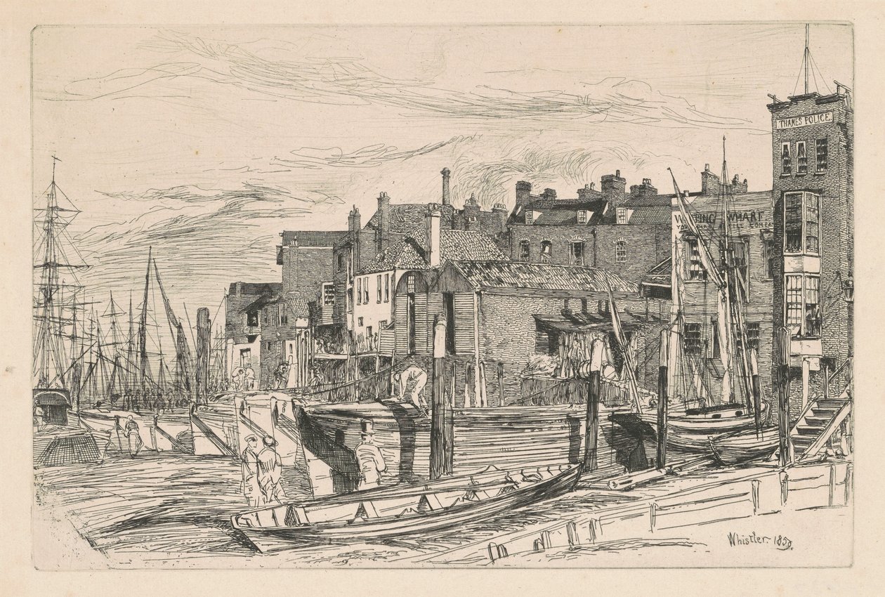 Thames Politi af James Abbott McNeill Whistler