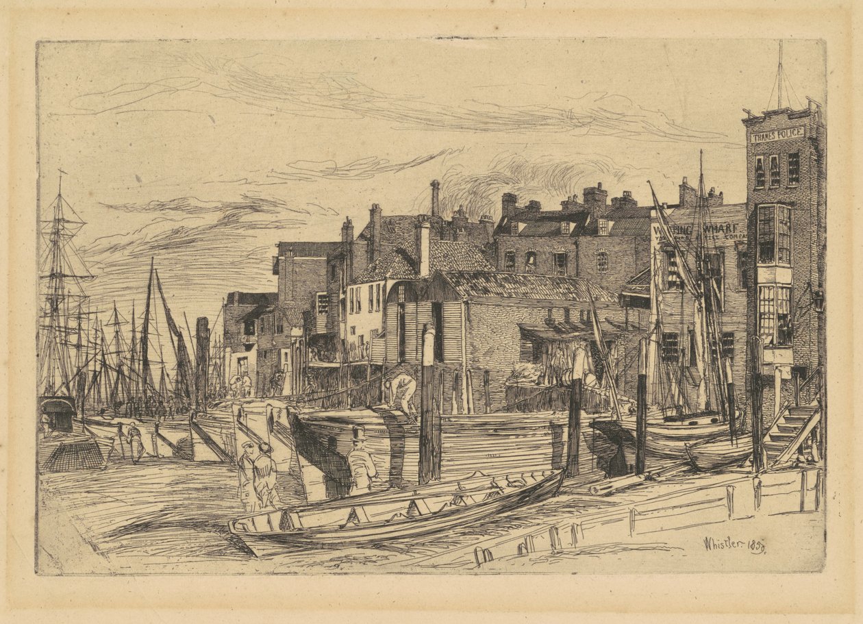 Thames Politi af James Abbott McNeill Whistler