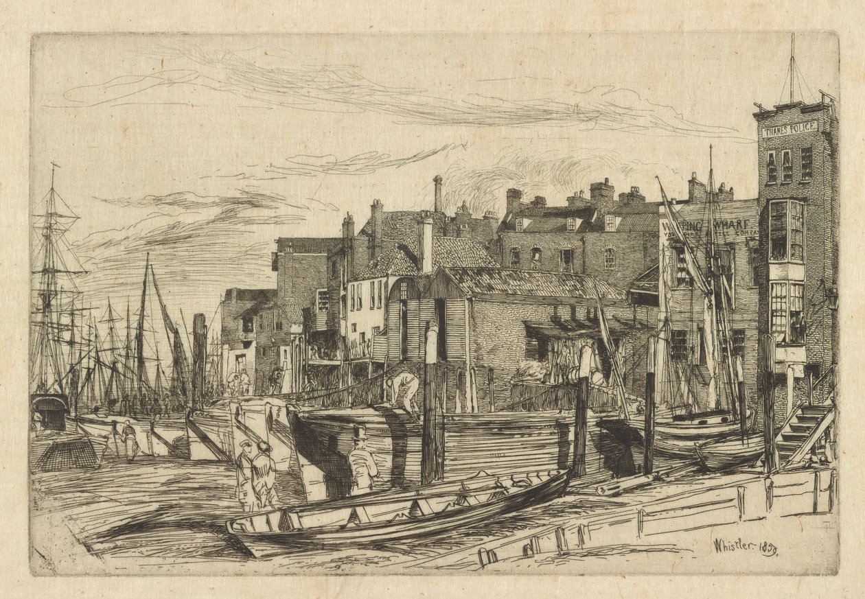 Thames Politi af James Abbott McNeill Whistler