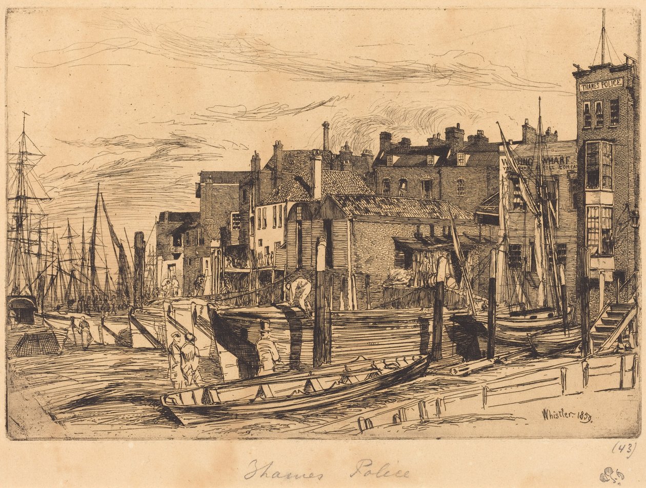 Thames-politiet af James McNeill Whistler