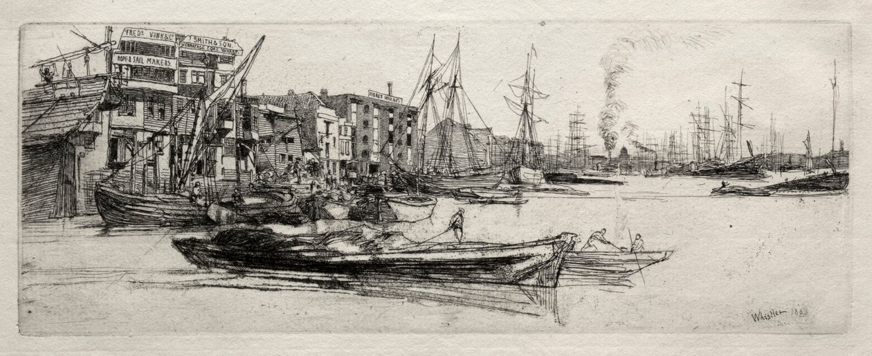 Themsens lagerbygning af James McNeill Whistler