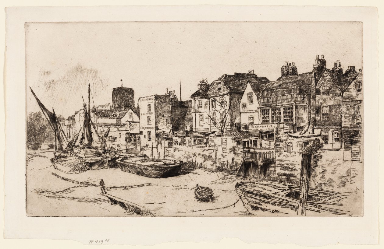 "Adam og Eva", Gamle Chelsea af James Abbott McNeill Whistler