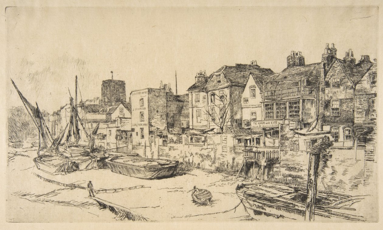 "Adam og Eva", det gamle Chelsea af James McNeill Whistler
