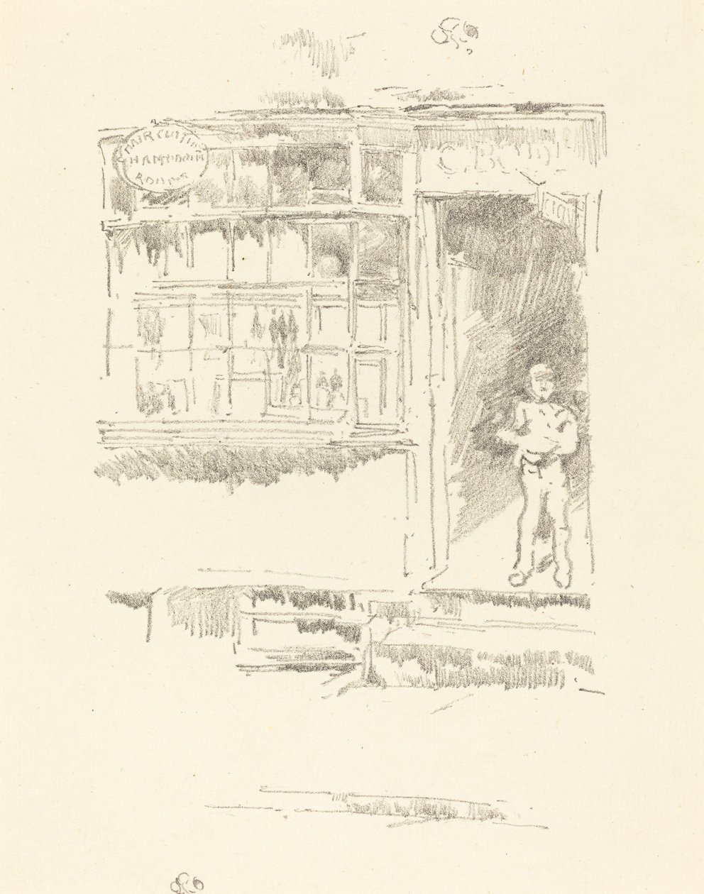 Frisøren i Mews af James Abbott McNeill Whistler