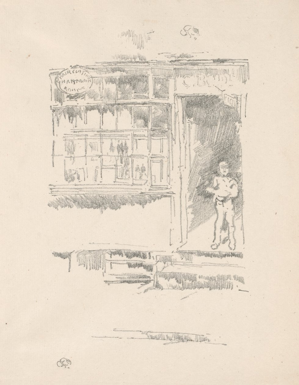 Frisørsalonen i Mews af James McNeill Whistler