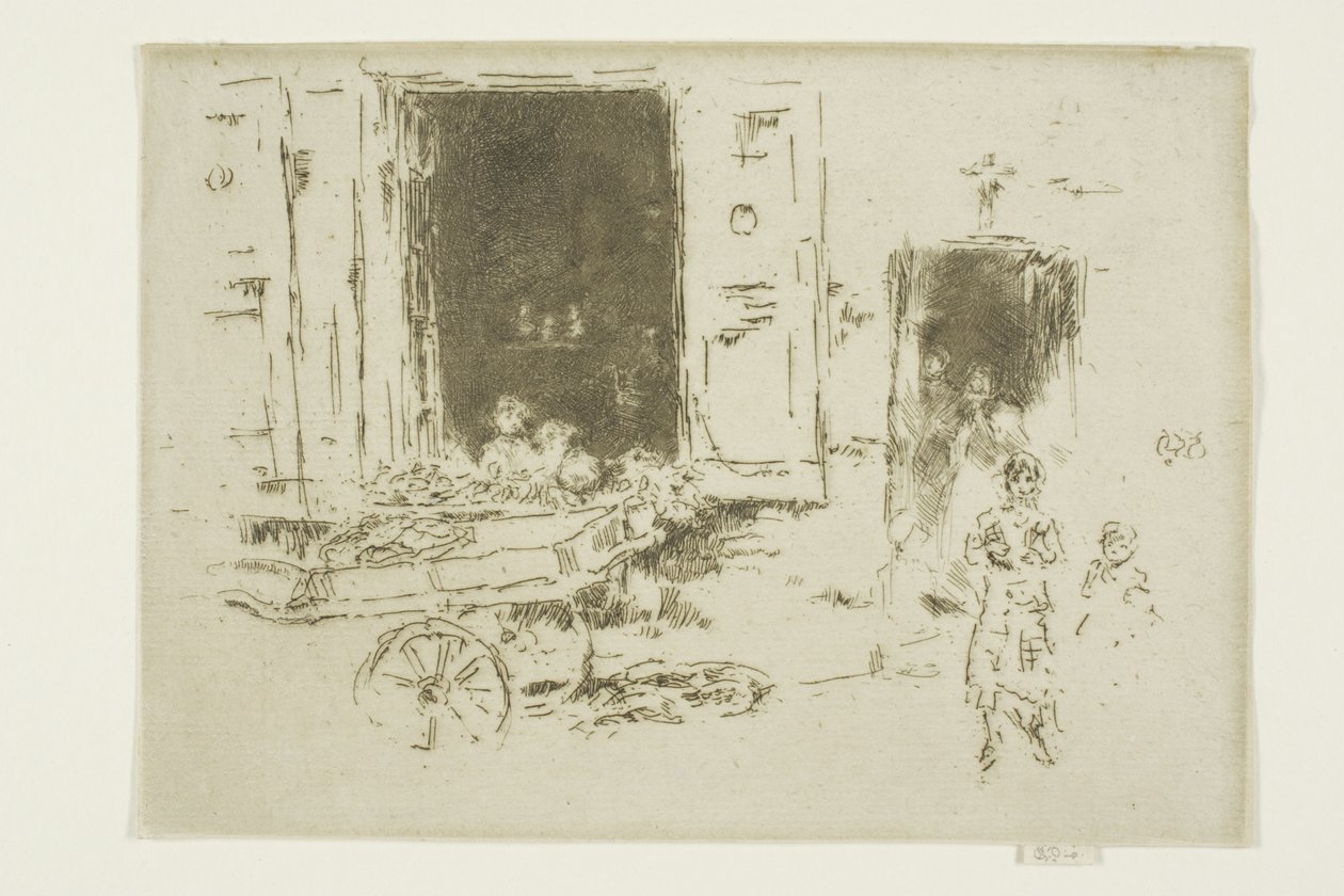 The Barrow - Marolles-distriktet, Bruxelles af James Abbott McNeill Whistler