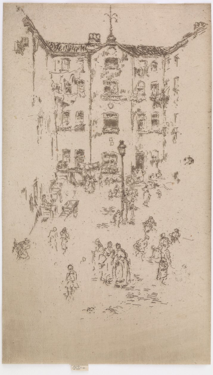 Gården, Bruxelles af James Abbott McNeill Whistler