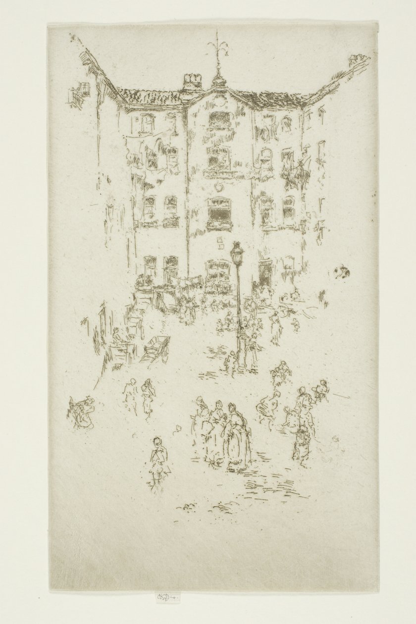 Gården, Bruxelles af James Abbott McNeill Whistler