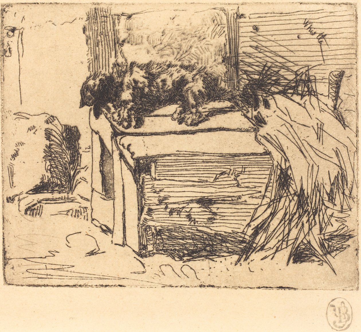 Hunden på kennelen af James Abbott McNeill Whistler