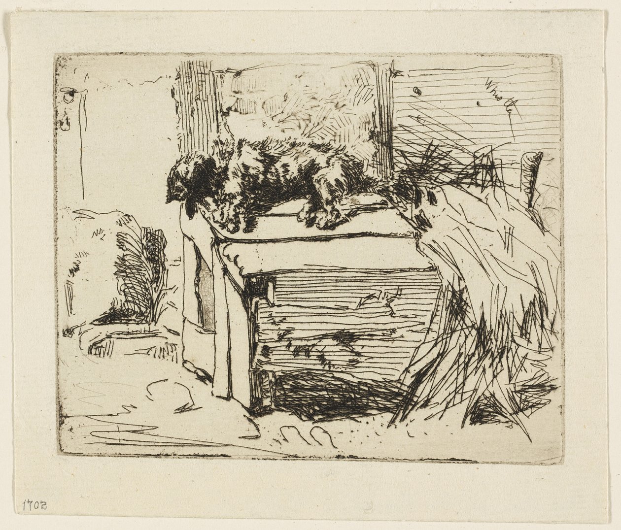 Hunden på kennelen af James Abbott McNeill Whistler