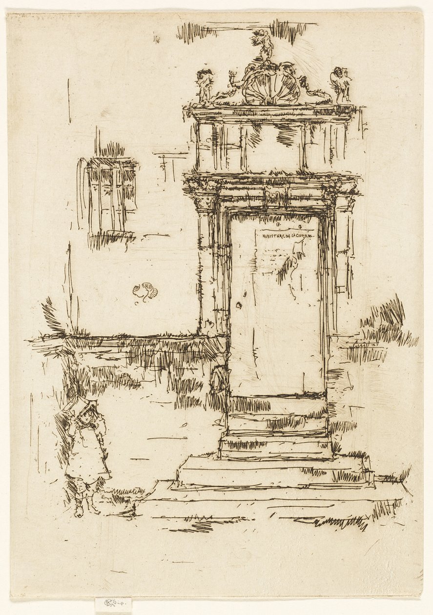 Døren til kapellet, Montrésor af James Abbott McNeill Whistler