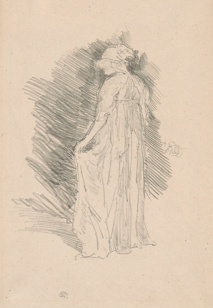 Den draperede figur, set bagfra af James Abbott McNeill Whistler