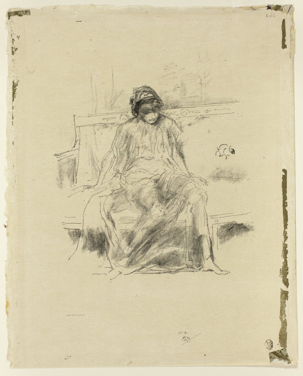 Den draperede figur, siddende af James Abbott McNeill Whistler