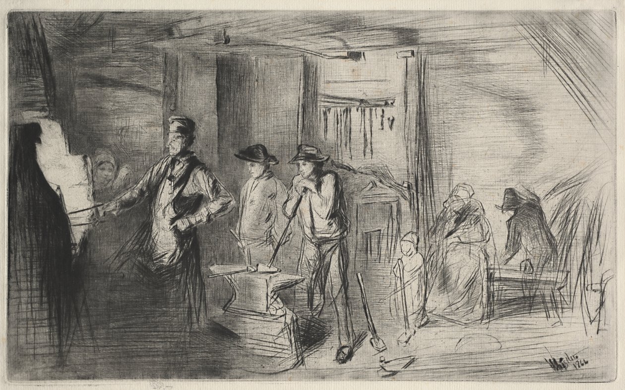 The Forge af James McNeill Whistler
