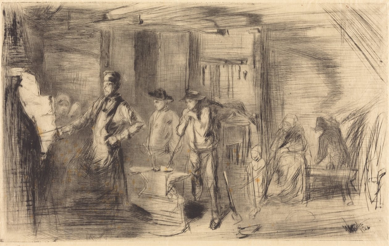 The Forge af James McNeill Whistler