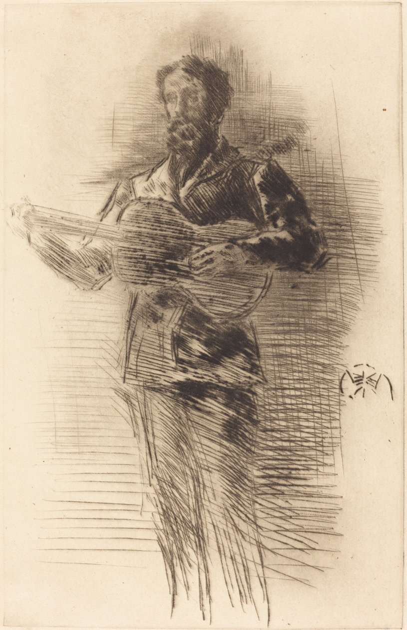 Guitarspilleren af James Abbott McNeill Whistler