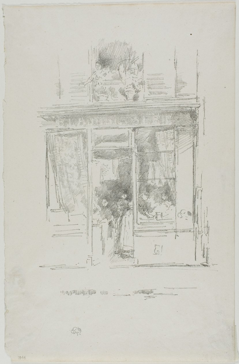 The Laundress: "The Laundress of Place Dauphine" af James Abbott McNeill Whistler