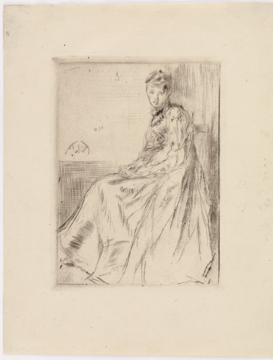 Brevet (Maud, siddende) af James Abbott McNeill Whistler