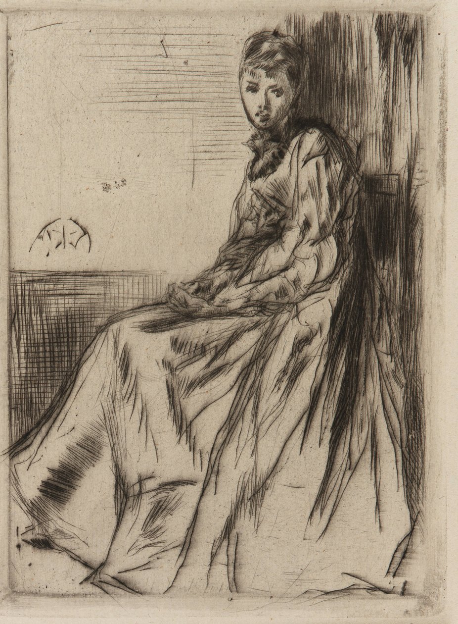 Brevet (Maud, siddende) af James Abbott McNeill Whistler