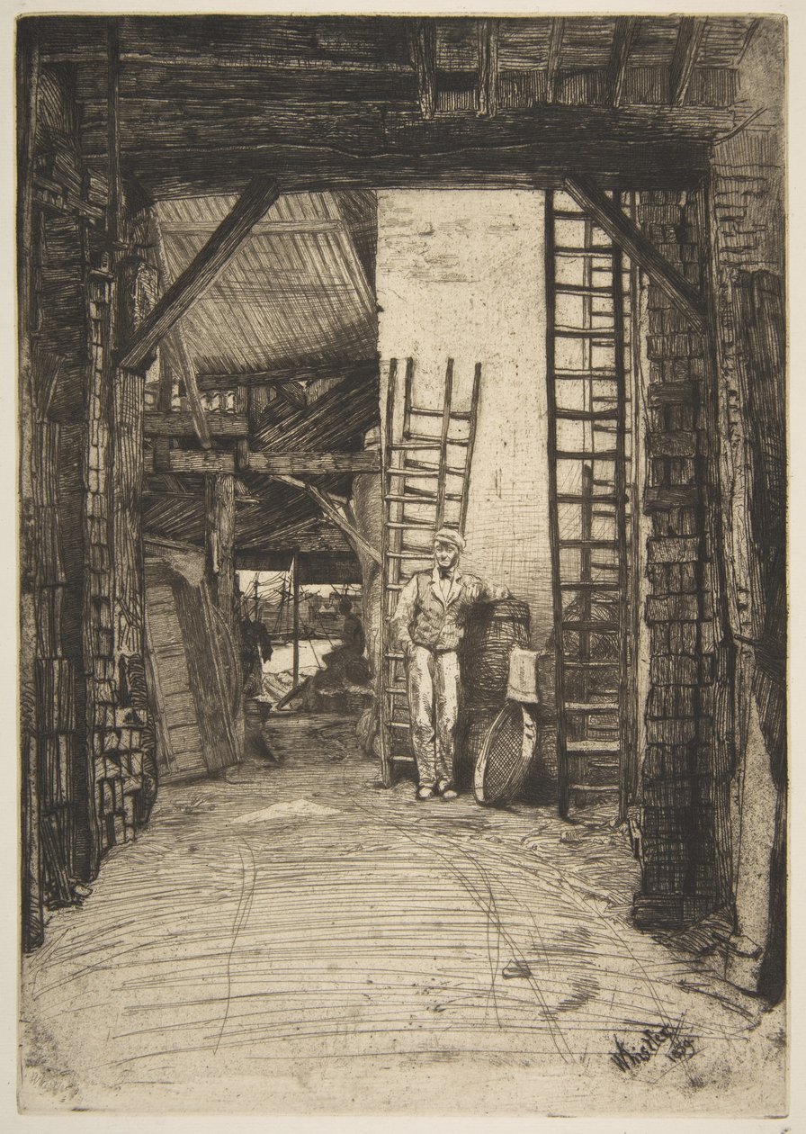 Kalkbrænderen (W. Jones, kalkbrænder, Thames Street) af James McNeill Whistler