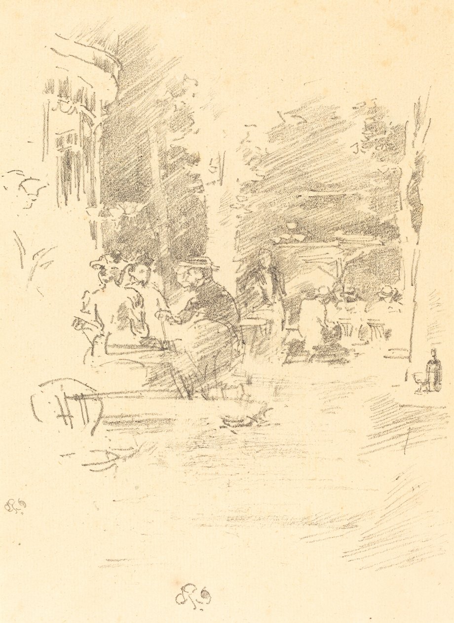 Den Lille Café au Bois af James Abbott McNeill Whistler