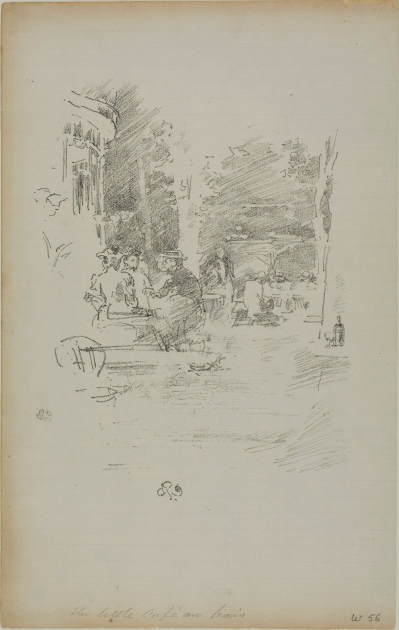 Den Lille Café au Bois af James Abbott McNeill Whistler