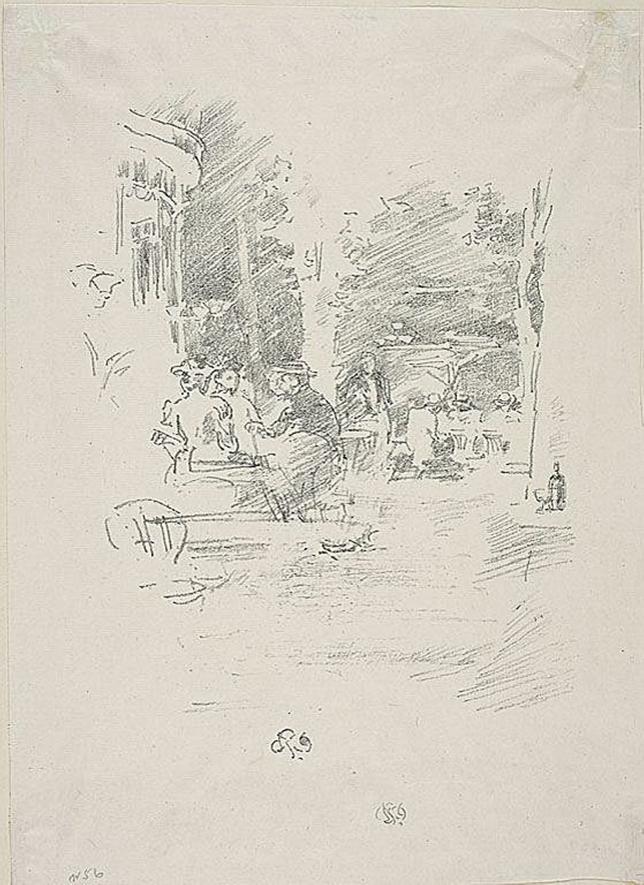 Den Lille Café au Bois af James Abbott McNeill Whistler