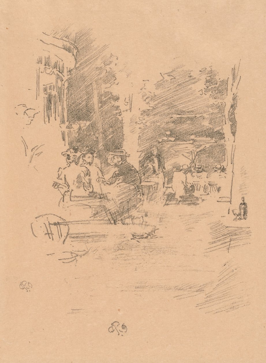 Den Lille Café au Bois af James Abbott McNeill Whistler