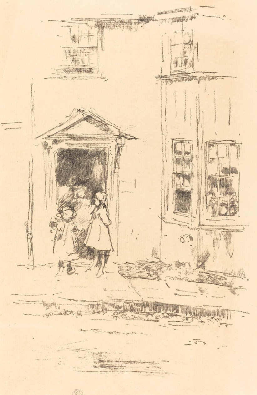 Den lille døråbning, Lyme Regis af James Abbott McNeill Whistler