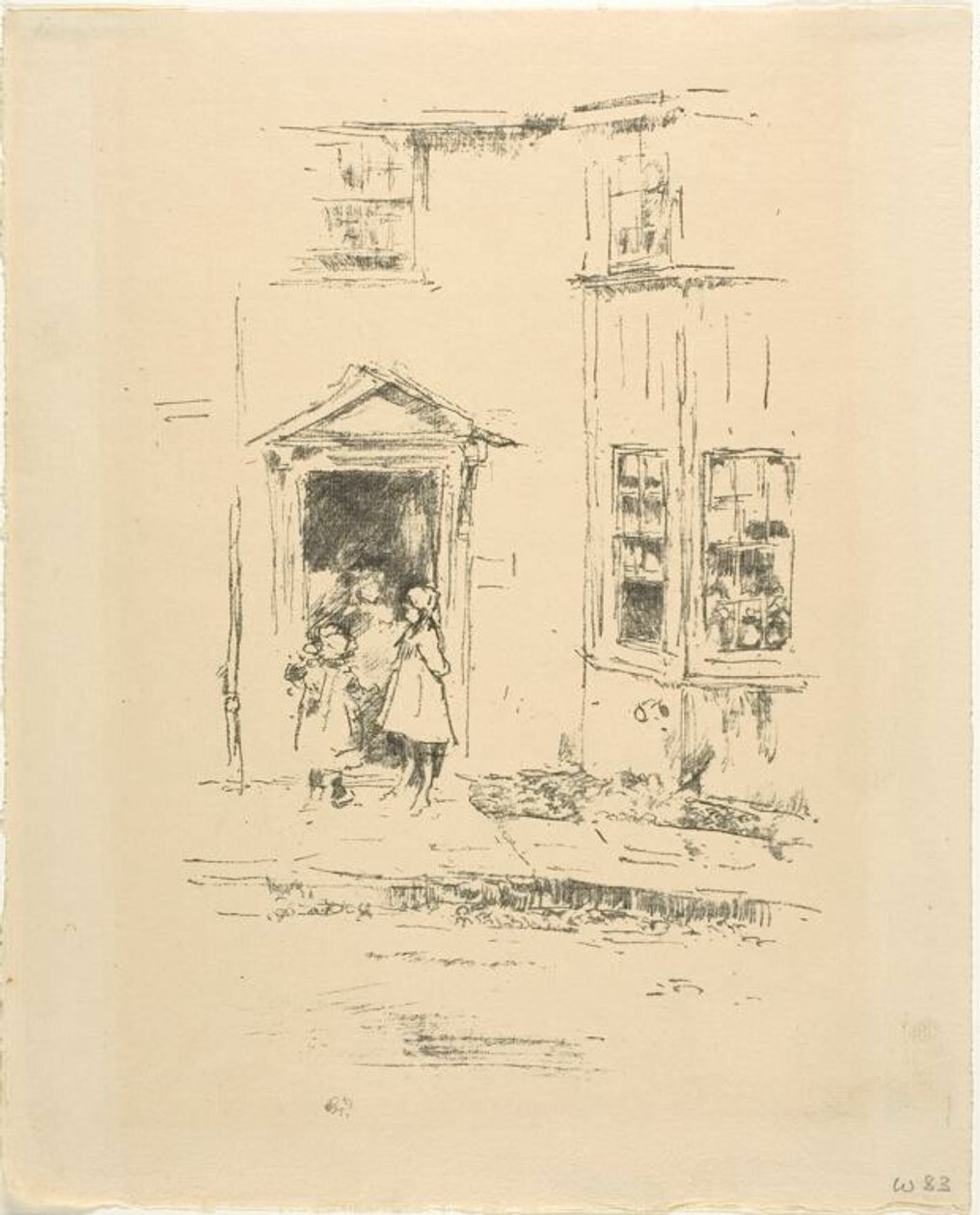 Den lille døråbning, Lyme Regis af James McNeill Whistler