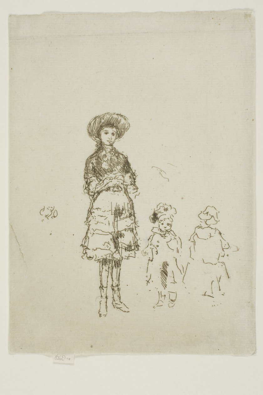 Den lille sygeplejerske, Grays Inn af James Abbott McNeill Whistler