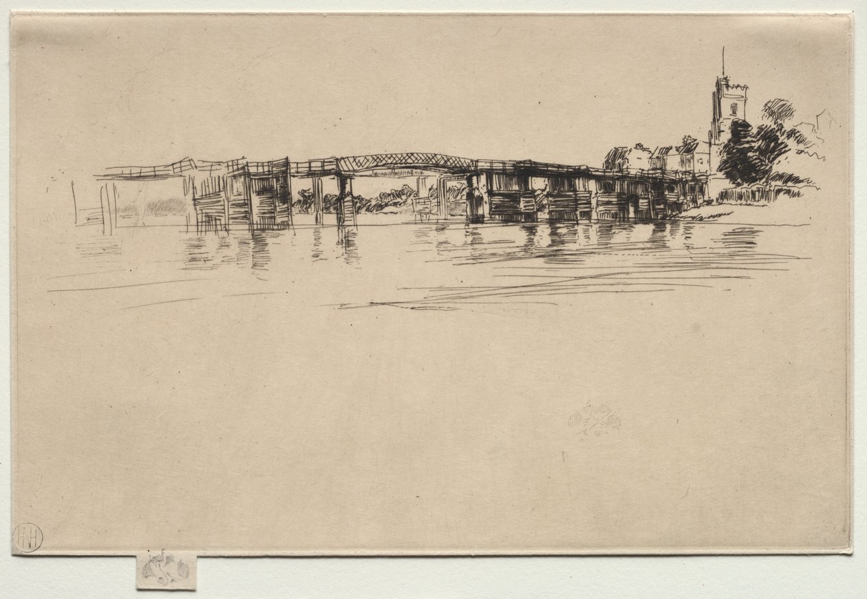 The Little Putney, nr. 1 af James McNeill Whistler