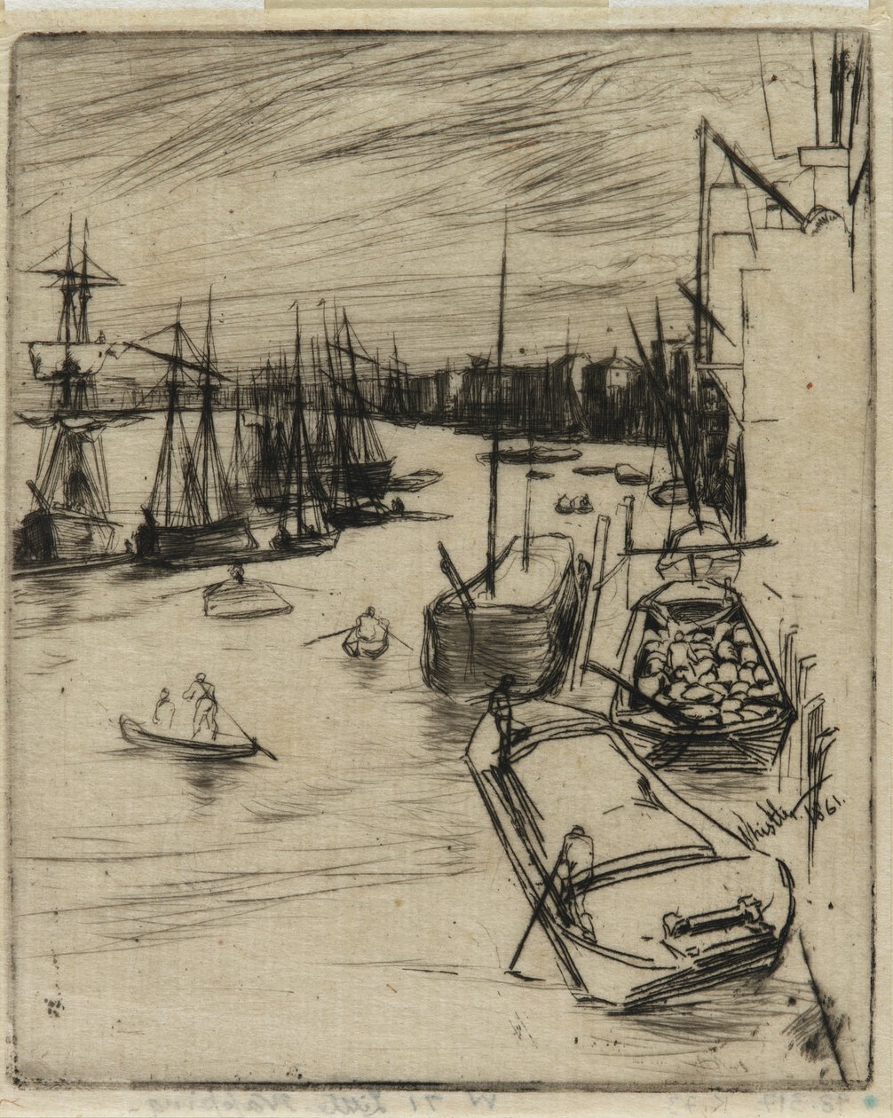 Den lille Rotherhithe af James Abbott McNeill Whistler