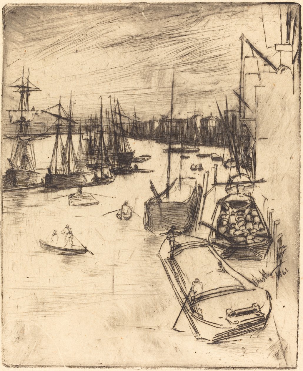 Den lille Rotherhithe af James Abbott McNeill Whistler