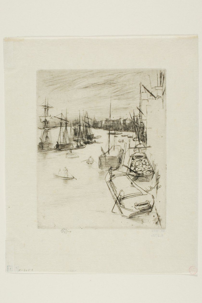 Den lille Rotherhithe af James Abbott McNeill Whistler