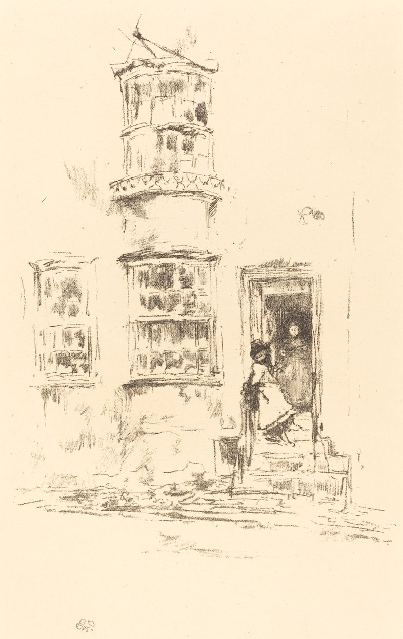 De små trin, Lyme Regis af James Abbott McNeill Whistler