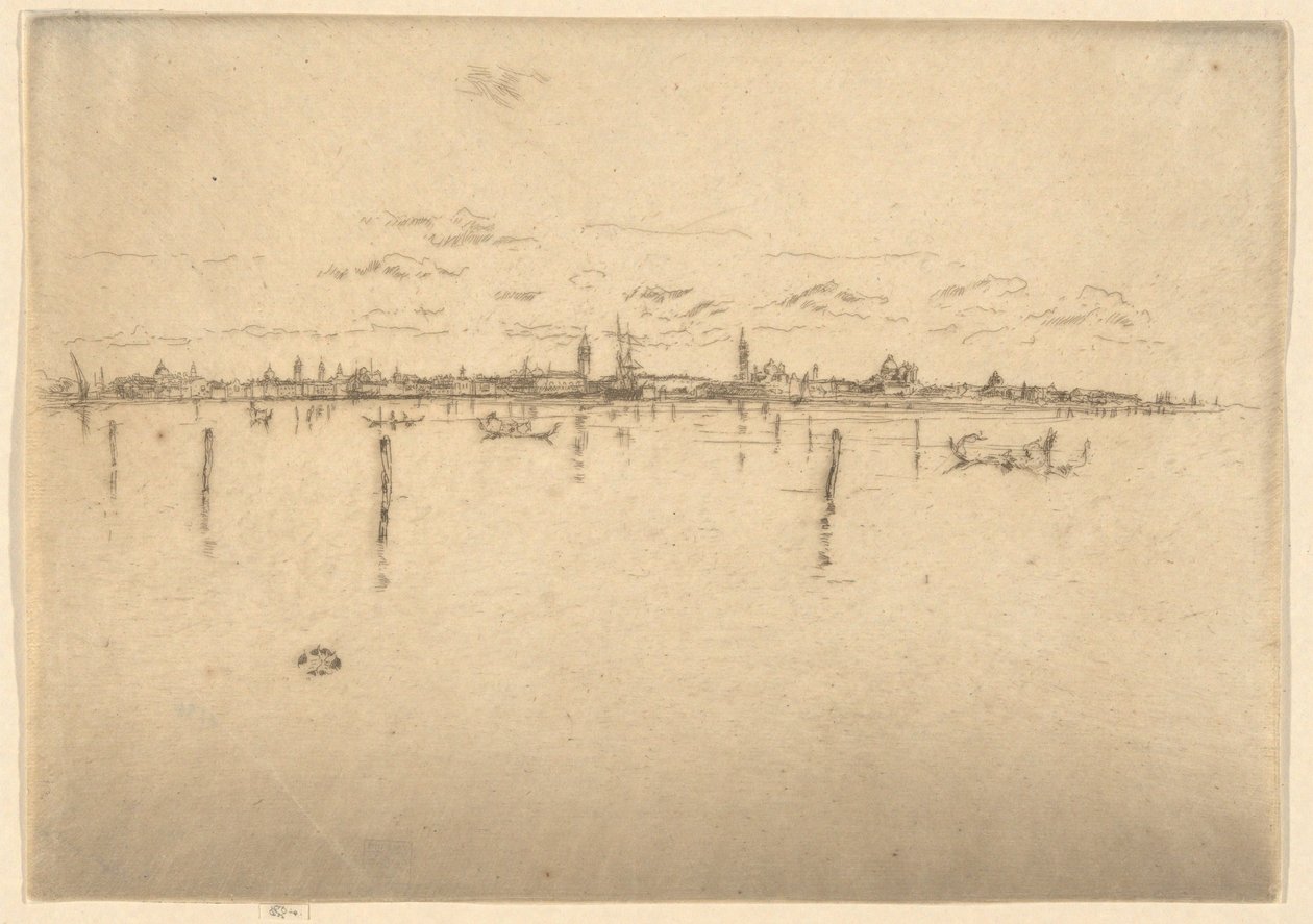 »Det lille Venedig«, fra den første Venedig-serie (Venedig, en serie på tolv raderinger) af James McNeill Whistler