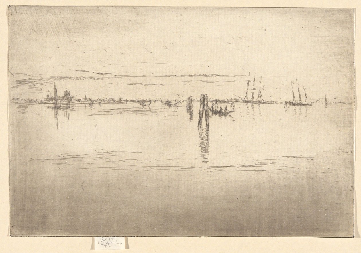 »Den lange lagune«, fra det andet Venedig-sæt (et sæt på 26 raderinger) af James McNeill Whistler