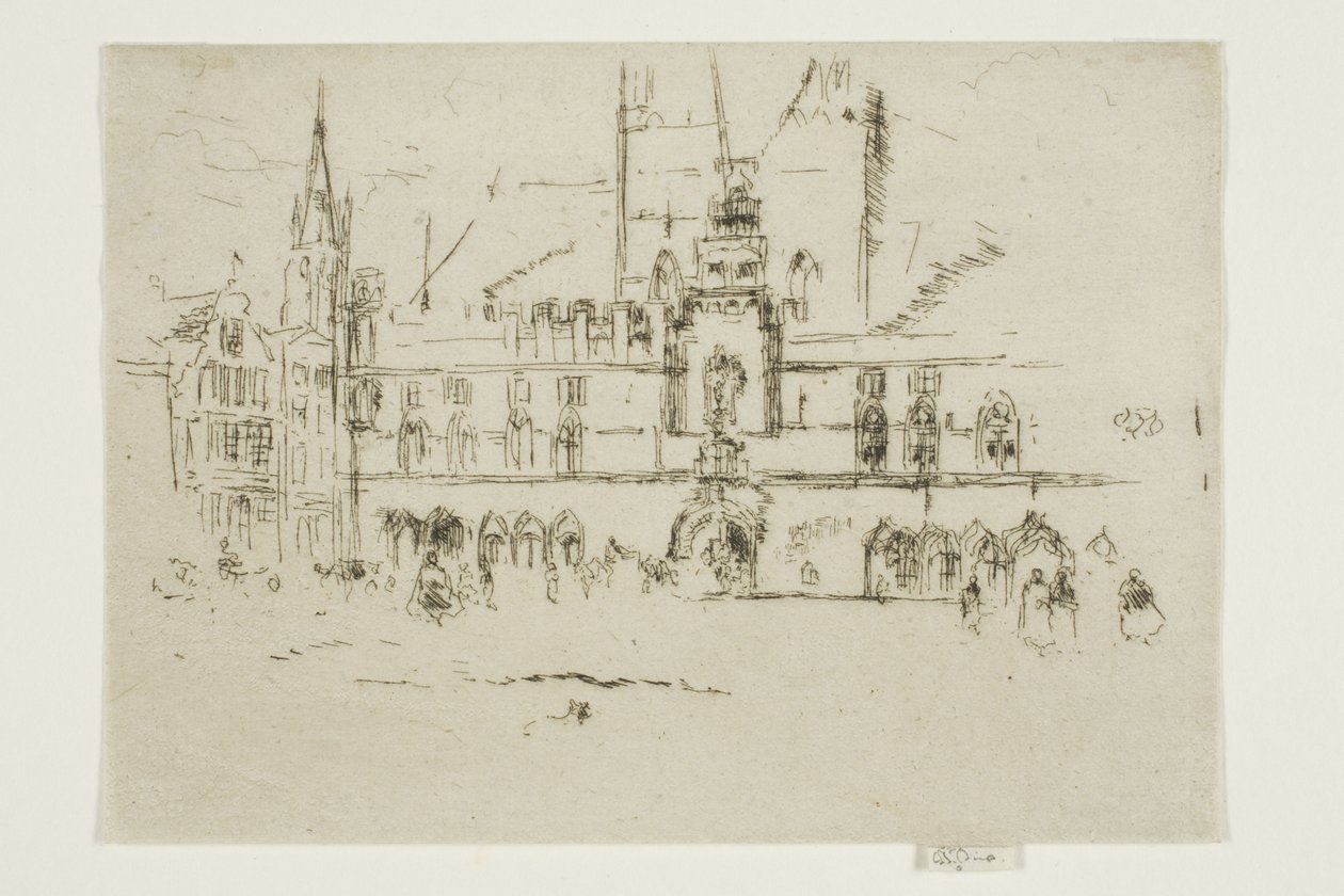 Markedet, Brugge af James Abbott McNeill Whistler