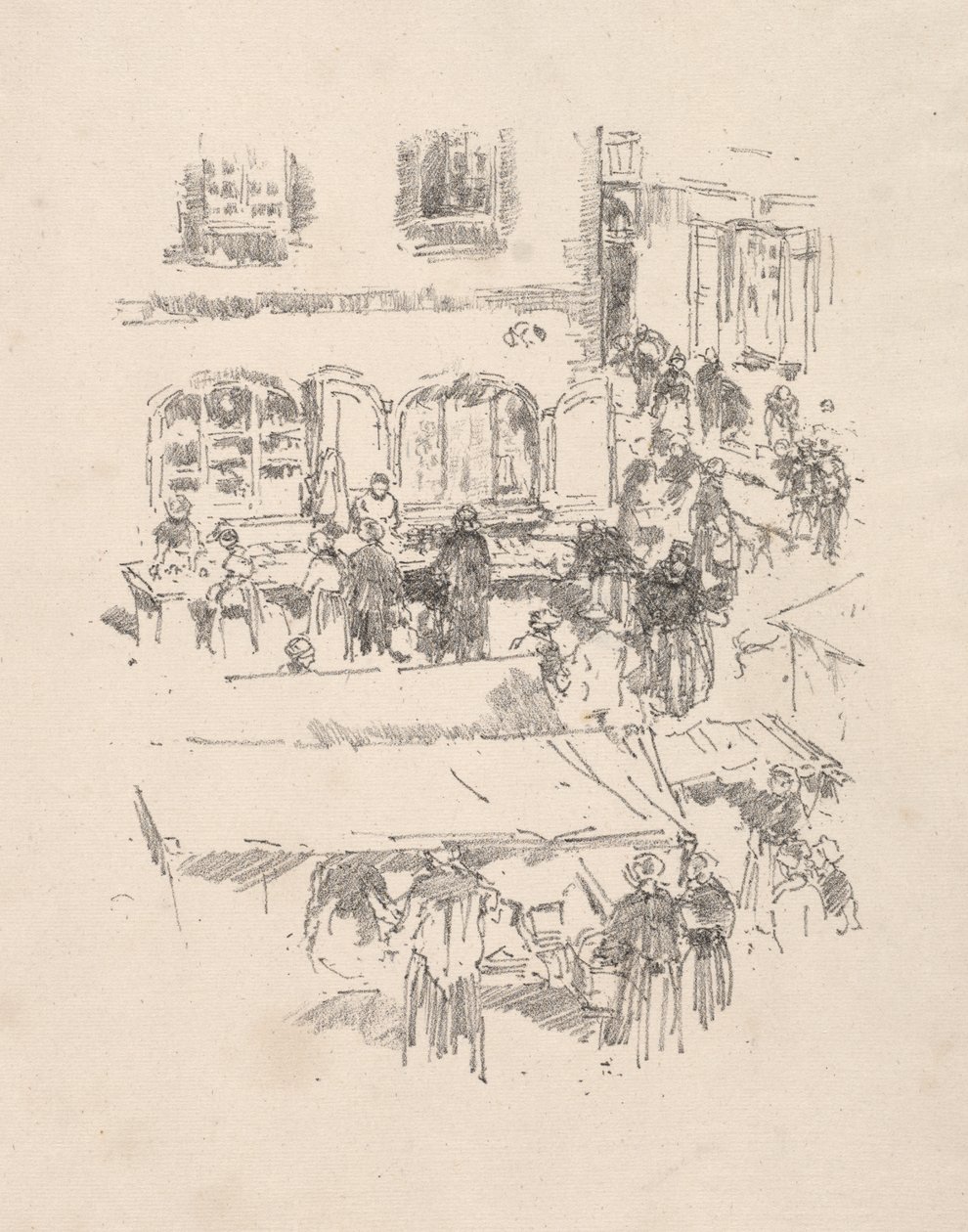 Markedspladsen, Vitre af James McNeill Whistler