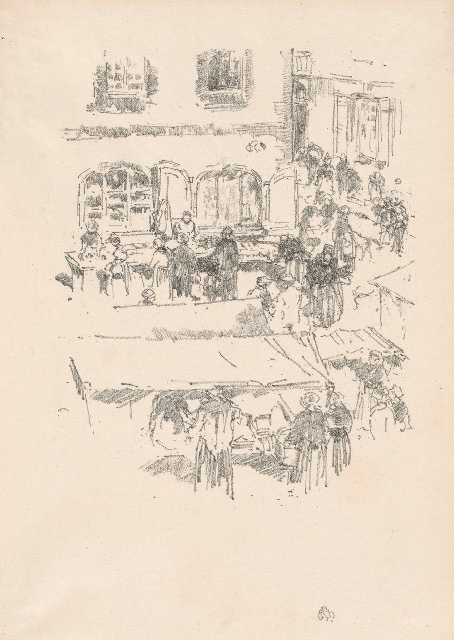 Markedspladsen, Vitre af James McNeill Whistler