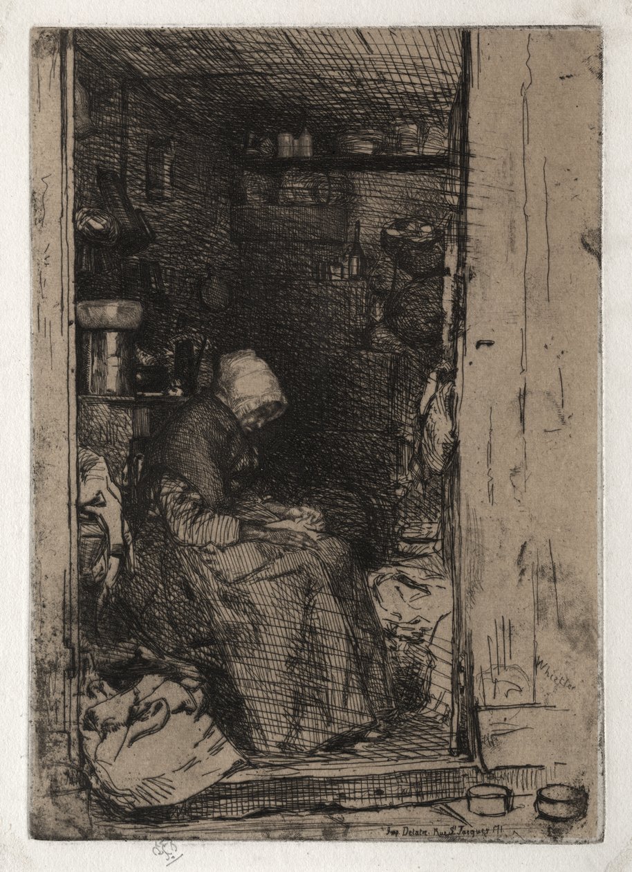 Den gamle kludekone, nr. 10 af James McNeill Whistler
