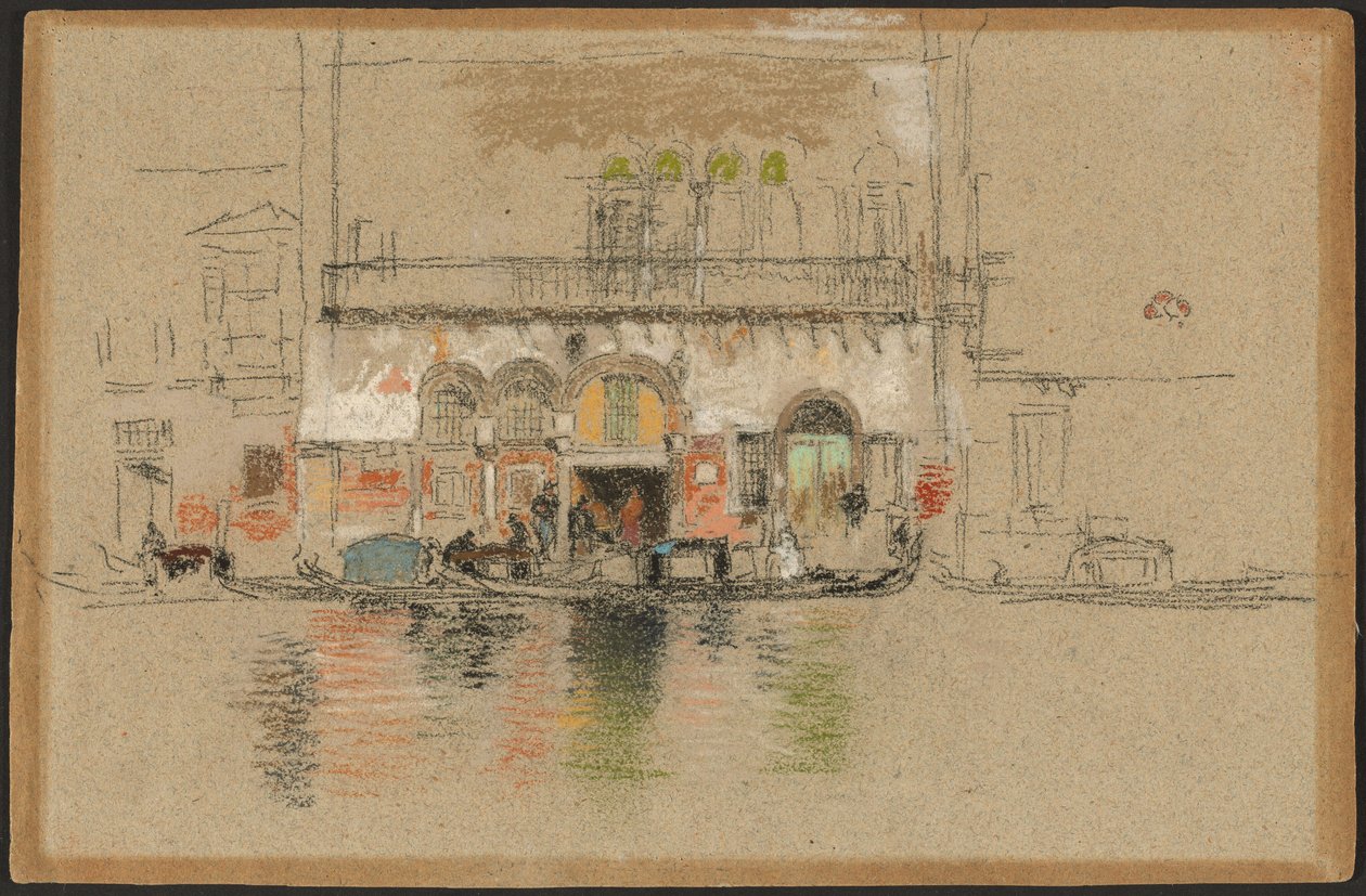 Paladset; hvid og pink af James Abbott McNeill Whistler