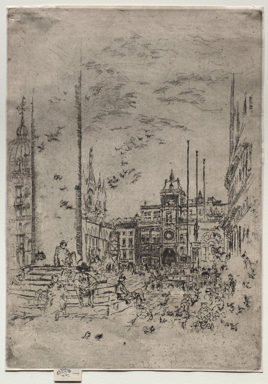 La Piazzetta af James McNeill Whistler
