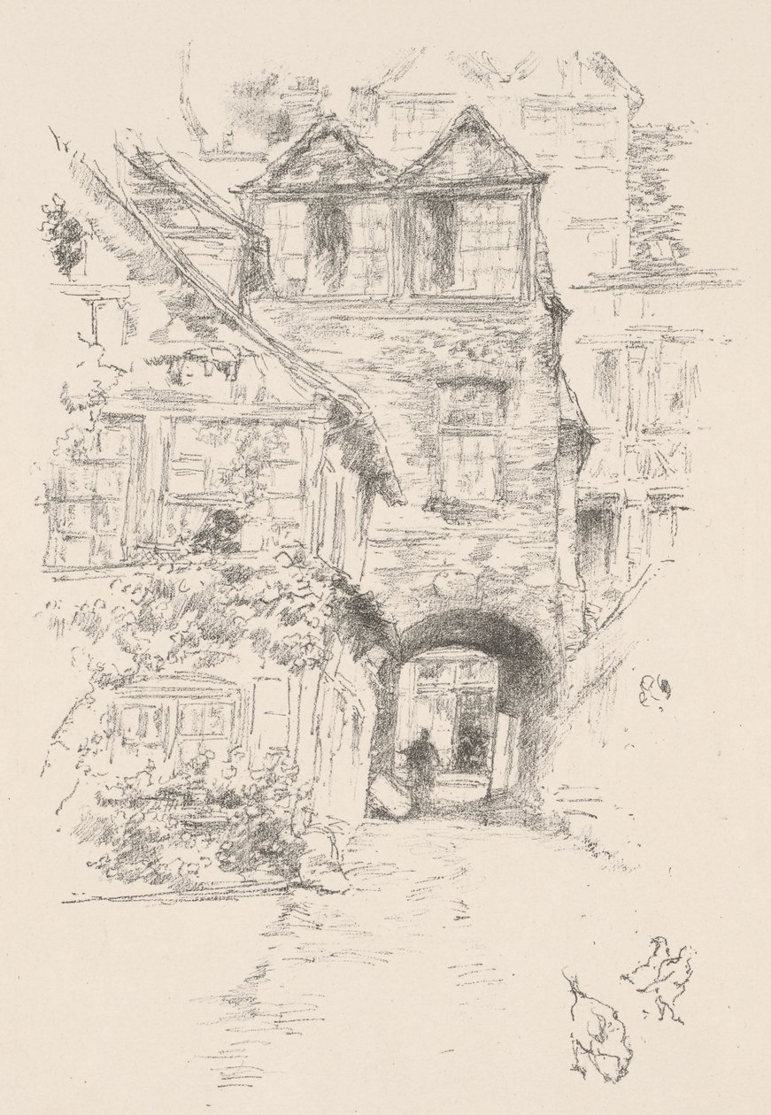Præstens hus, Rouen af James McNeill Whistler