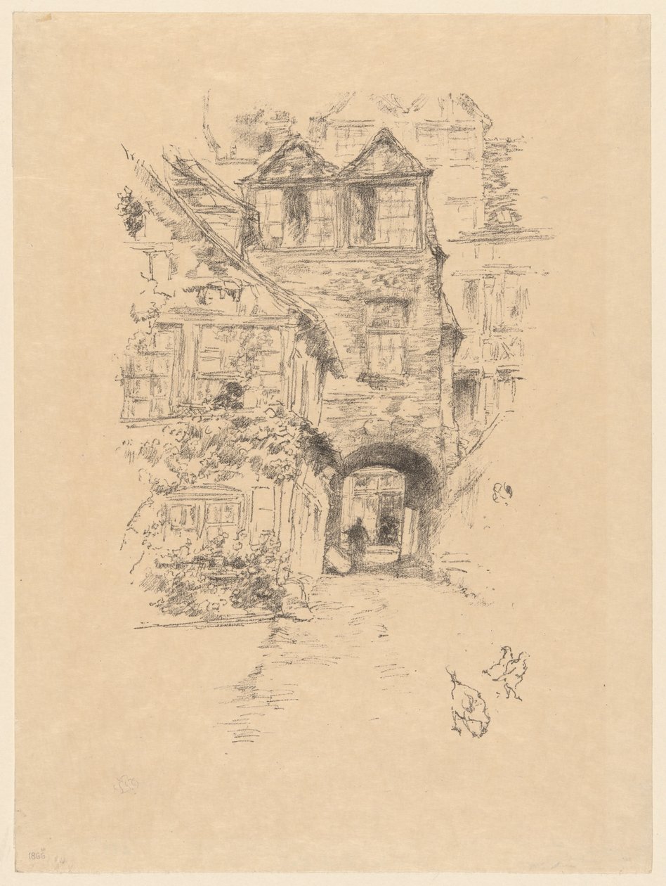 Præstens hus, Rouen af James McNeill Whistler