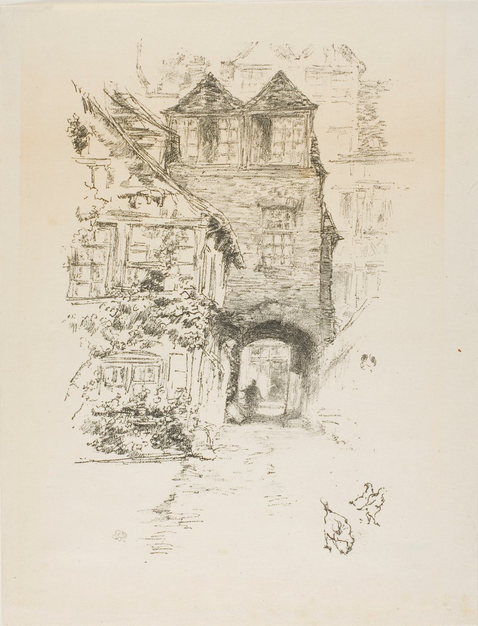 Præstens hus, Rouen af James McNeill Whistler
